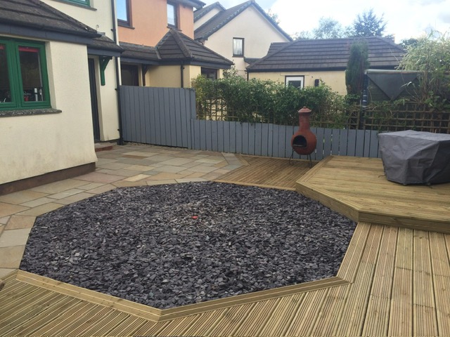 Decking and fencing